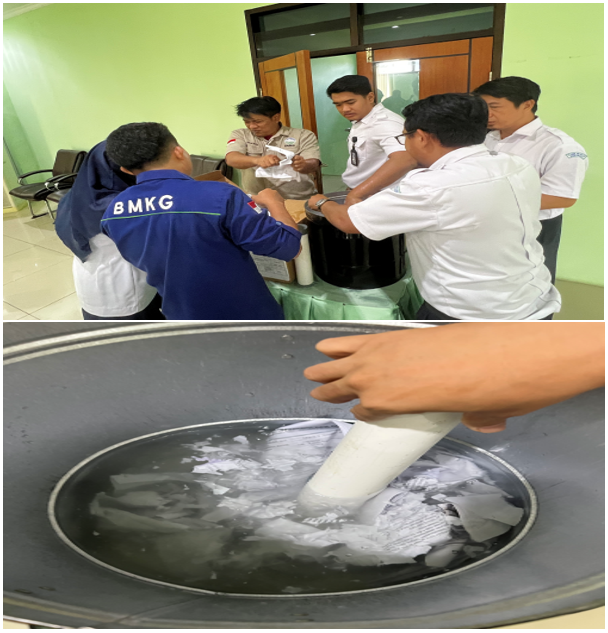 Keikutsertaan dalam Kegiatan Pemusnahan Arsip Tahun 2000 – 2017 pada Stasiun Meteorologi Kelas I Maritim Merak 