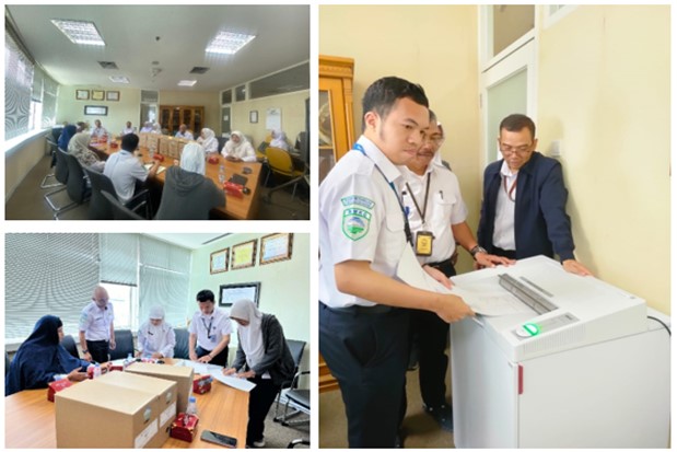 Keikutsertaan dalam Kegiatan Pemusnahan Arsip pada Unit Kearsipan I dan Stasiun Meteorologi Kelas I Maritim Tanjung Priok