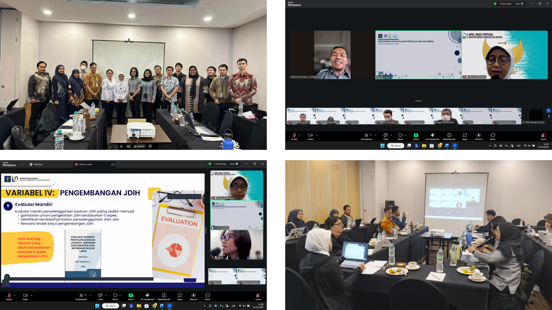 Rapat Pleno Pengharmonisasian atas Rancangan Peraturan Badan Meteorologi, Klimatologi, dan Geofisika tentang Organisasi dan Tata Kerja Badan Meteorologi, Klimatologi, dan Geofisika